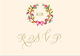 Flowery Wreath Reply Post Cards Image 3 of 3
